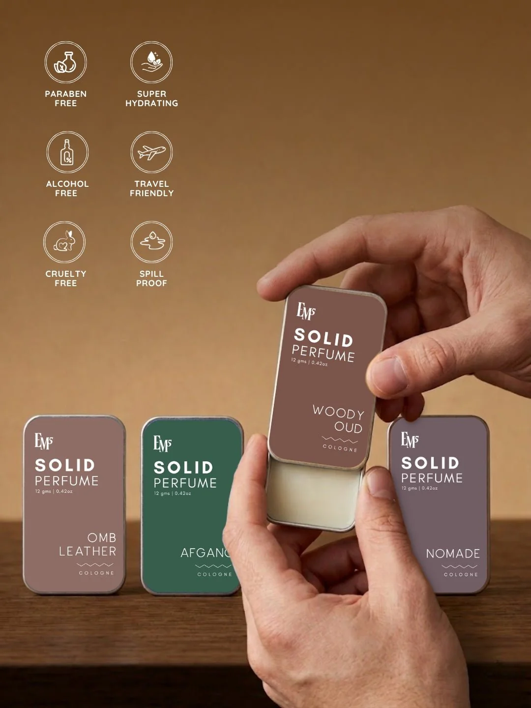 Masculine Set of 4 Solid Perfumes - Image 3