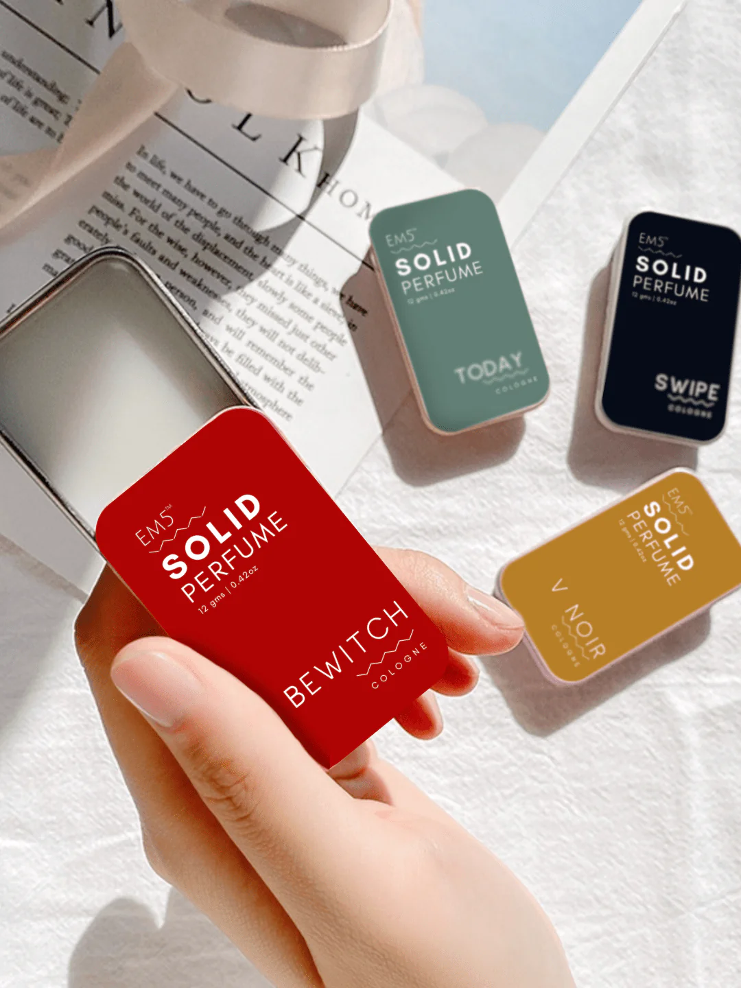 Women Set of 4 Solid Perfumes - Image 5