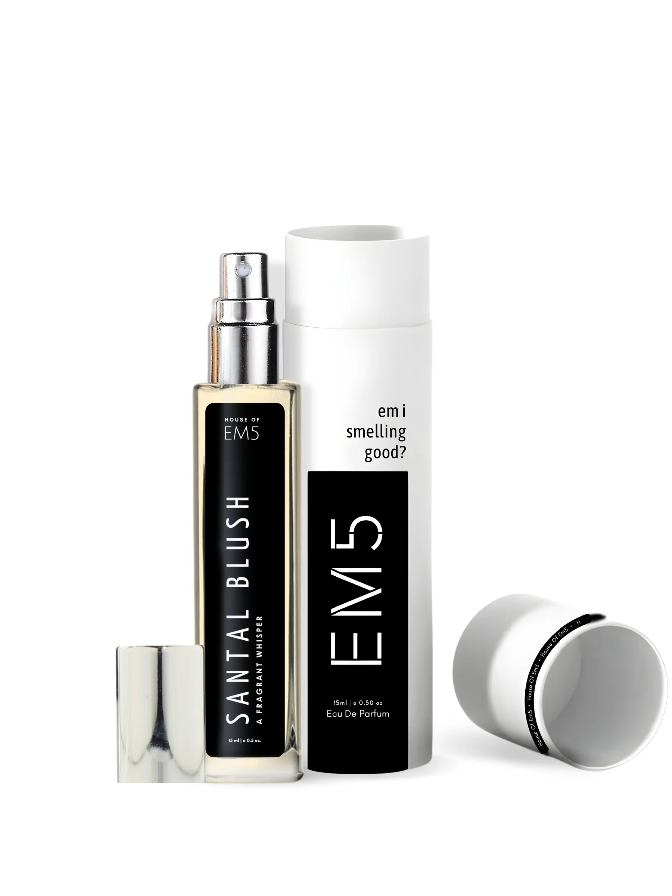EM5™ Santal Blush Perfume | Eau De Parfum Spray for Women | Woody Musky Oud Fragrance Accords | Luxury Gift for Her | Sizes Available: 50 ml / 15 ml - Image 7